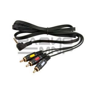 Шнур 3RCAшт. - шт.3,5мм 4pole 1,5м Gold «Rexant»