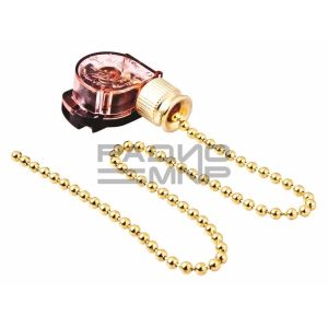 Выключатель для настенного светильника с цепочкой 270мм, gold «Rexant»