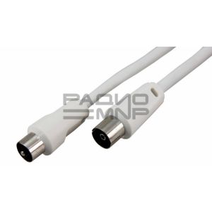 Удлинитель антенный ТВ  5м (шт.-гн.) белый «Rexant»