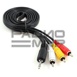 Шнур 3RCAшт. - шт.3,5мм 4pole 2,0м «Cablexpert»