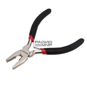 Плоскогубцы мини 120мм, никелированные, авторазжим, обливные рукоятки «Rexant»