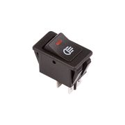 Переключатель автомобильный с индикацией ASW-17D on-off, 4 контакта 35A,12V (красный светодиод) в уп.1шт.«Rexant»