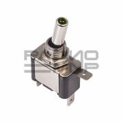 Тумблер автомобильный c подсветкой ASW-07D on-off, 3 контакта, 20A, 12V (зелёный светодиод)
