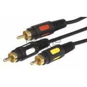 Шнур 3RCAшт. - шт.3RCA 1,5м Gold «Rexant»