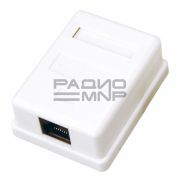 Розетка компьютерная внешняя 1гнездо RJ-45 8P8C  Cat 5e «Rexant»