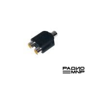 Переходник гн.RCА - 2гн.RCA