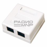 Розетка компьютерная 2гнезда RJ-45 8P8C  Cat 5Е «Rexant»
