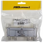 Делитель на 6ТВ 1вход F-гн. - 6 выхода F-гн. 5-1000МГц «Proconnect»