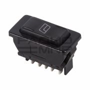Переключатель для стеклоподъёмников с подсветкой ASW-02D 20А, 12В (черный)