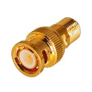 Переходник шт.BNC - гн.F Gold «Rexant»