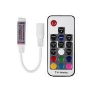 LED контроллер RGB радио, мини (RF) 72 W/144 W, 17 кнопок, 12 V/24 V «Lamper»