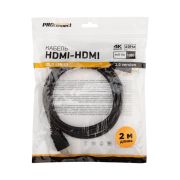 Шнур шт.HDMI - шт.HDMI v2.0  2,0м Gold «PROconnect»