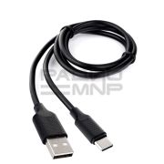 USB кабель шт.USB (A) - шт.Type-C «Cablexpert», серия Classic 0.2, чёрный, коробка, 1м