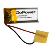 Аккумулятор Li-Pol LP401225 PK1 3.7V 90mAh (толщ.4,0мм, шир.12мм, дл.25мм) «GoPower»