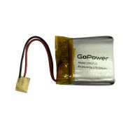 Аккумулятор Li-Pol LP852526 PK1 3.7V 500mAh (толщ.8,5мм, шир.25мм, дл.26мм) «GoPower»