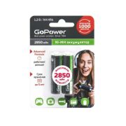 Аккумулятор AA 1.2V, 2850 mAh Ni-Mh «GoPower» BL-2