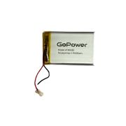 Аккумулятор Li-Pol LP383450 PK1 3.7V 800mAh (толщ.3,8мм, шир.34мм, дл.50мм) «GoPower»