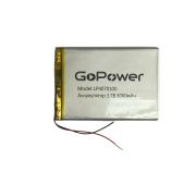Аккумулятор Li-Pol LP4070100 PK1 3.7V 3000mAh (толщ.4,0мм, шир.70мм, дл.100мм) «GoPower»