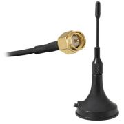 Антенна GSM внешняя, 3,5db RG174 2,5м SMA-M, RANT GSM-03-SMA-STRAIGHT-2500, чёрная