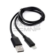 USB кабель шт.USB (A) - шт.Lightning 1,0м черный, коробка, серия Classic 0.2 «Cablexpert»