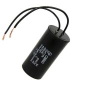 Конденсатор CBB60 12mkF-450V ±5% 50Hz, 34x60мм, два гибких провода L=10-15см (SAIFU)