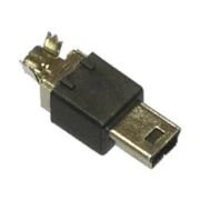 Штекер на кабель mini USB 5pin M-SP (собирается из 4-х частей)