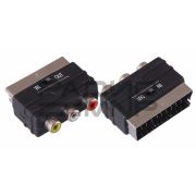 Переходник шт.SQ - 3гн.RCA с переключателем