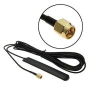 Антенна GSM внешняя, 2db RG174 5m SMA-P,чёрная