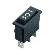 Переключатель узкий без подсветки RWB-416 (KCD3-101/D) on-off-on 3 контакта 10А, 250В (чёрный)