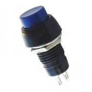 Кнопка с фиксацией круглая RWD-208 (PBS11A) off-(on), 2 контакта, 1A, 250V (синий)