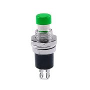 Кнопка без фиксации круглая RWD-301 (PBS-10B-2, PS-110) off-(on), D=7.2мм, 1A, 250V (зелёный)