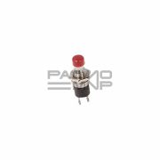 Кнопка без фиксации круглая RWD-301 (PBS-10B-2, PS-110) off-(on), D=7.2мм, 1A, 250V (красный)