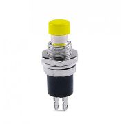 Кнопка без фиксации круглая RWD-301 (PBS-10B-2, PS-110) off-(on), D=7.2мм, 1A, 250V (жёлтый)