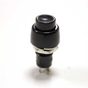 Кнопка с фиксацией круглая PBS-20A (DS-450) off-(on), 2 контакта, 1A, 250V (чёрный)
