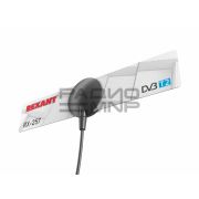 Антенна  комнатная ДМВ для DVB-T2, с усилителем 5В, на присоске RX-257 «Rexant»