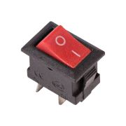 Переключатель RWB-101 (KCD1-101/2P) on-off 2 контакта 3А, 250В, красный Rexant