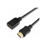 Шнур гн.HDMI - шт.HDMI v2.0 1,8м удлинитель кабеля HDMI, чёрный «Cablexpert»