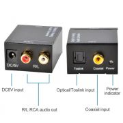 Конвертер вход гн. RCA (Coaxial) + Toslinc - гн.RCA выход
