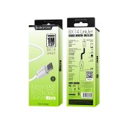 USB кабель для зарядки micro USB «BoroFone» BX14  (белый)  2,4A, 1м