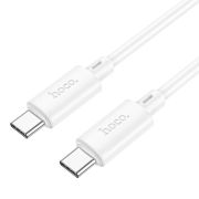 USB кабель шт.Type-C - шт.Type-C 1,0м 3,0A, белый X88 Hoco