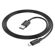 USB кабель для зарядки micro USB «Hoco» X88  2.4А, 1.0м, чёрный