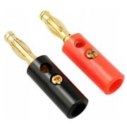 Штекер колоночный  «Banana» (мет+пласт) Gold