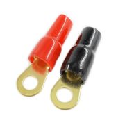 Клемма питания для авто усилителя тип «О» под кабель 50мм2 «позолоченная»