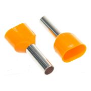 Наконечник штыревой втулочный изолированный F-12мм 2х4мм2 (НШВи(2) 4.0-12/НГи2 4,0-12) оранжевый Rexant