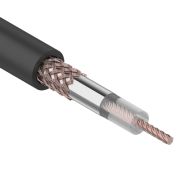 Кабель коаксиальный RG-58 A/U, 50 Ом, Cu/Al/Cu, 64%, 100м, INDOOR, черный Rexant