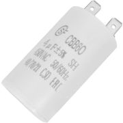 Конденсатор CBB60  4mkF-450V ±5% 50Hz, две клеммы 6,3мм (SAIFU)
