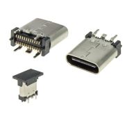 Гнездо на плату Type-C (USB 3.1) 24 контакта, 24PF-010