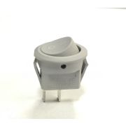 Переключатель круглый мини KCD1-204/2P on-off 2 контакта 3А, 250В (серый)
