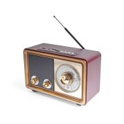 Радиоприёмник БЗРП РП-324BT (УКВ 64-108МГц, СВ, КВ, бат. 2*R20, 220V, USB/microSD/AUX/BT)