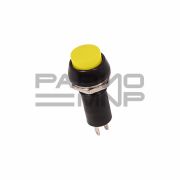 Кнопка без фиксации круглая RWD-208 (PBS11B) off-(on), 2 контакта, 1A, 250V (жёлтый)